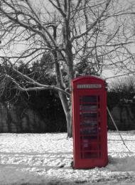 christmas phone box